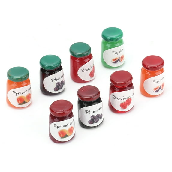 Mini Jams, Food Exquisite For Dollhouse Accessories Decorations For Above 3 Years Old