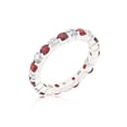 thumbnail image 1 of Mini Jessica Band with Garnet Cubic Zirconia Size 5, 1 of 4
