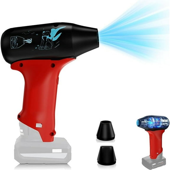 Mini Jet Blower Portable Violent Turbo Fan for Milwaukee M12 12V Battery, 4-Speed Wireless High Speed Handheld Fan, for Computer Key Board Cleaning,Hair Drying,Camping,Outdoors (No Battery)