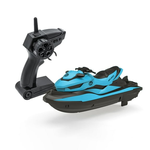 Remote Control Jet Ski, Funtogether Toys, Mini High-Speed Electric Boat with Dual Motors, Gift for Kids