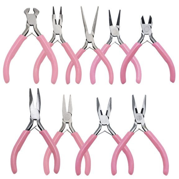 Mini Jewellery Pliers Set 9 Pieces Jewellery Pliers Jewelry Hand Tool for DIY