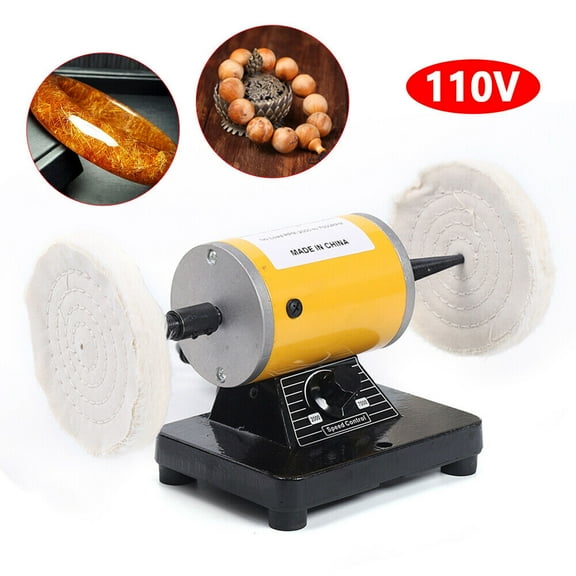 Mini Jewelry Polishing Buffing Machine Lathe Polishing Bench Buffer Polisher Grinder 200W 2000-7000rpm
