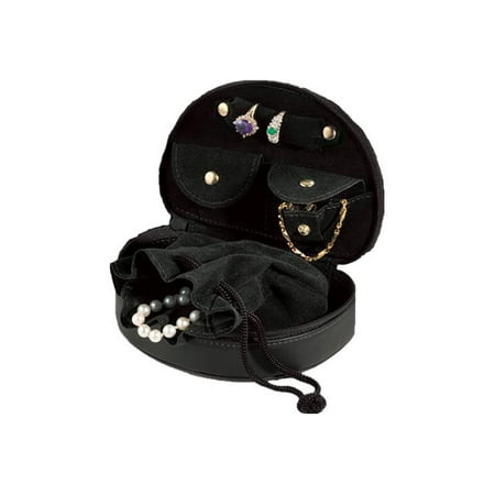 Mini Jewelry Zippered Travel Case in Genuine Leather