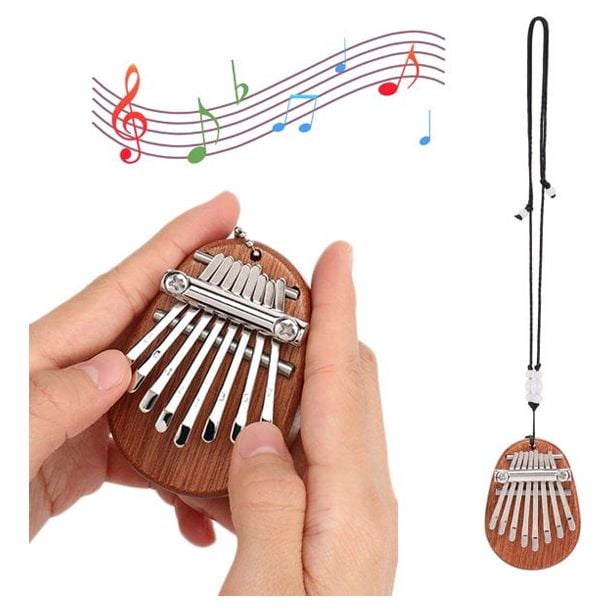 Mini Kalimba Thumb Piano Solid Wood 8 Keys Finger Piano Gift for Kids  Adults USA