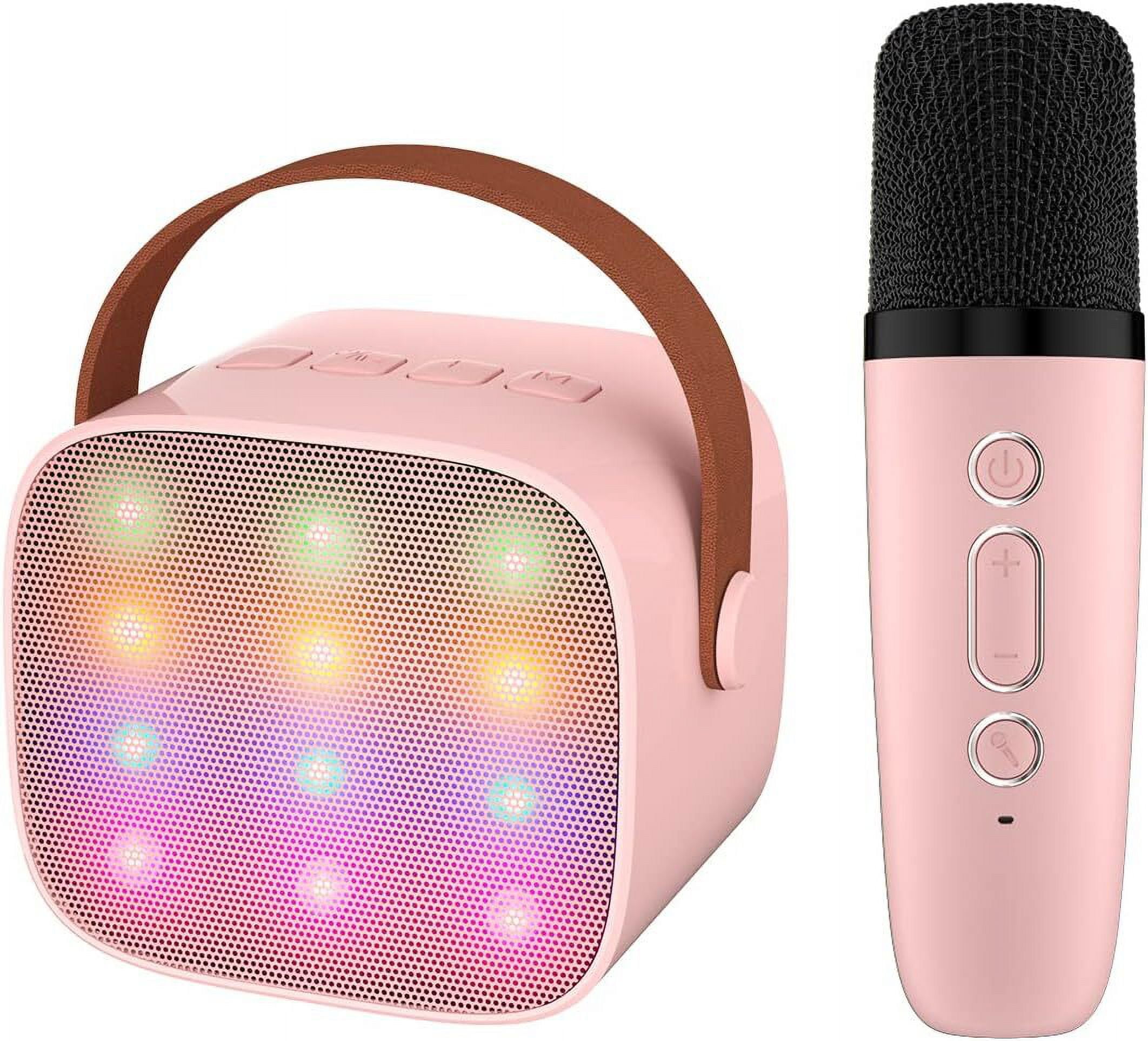  Karaoke Machine Microphone for Kids Girls: Mini Portable  Bluetooth Singing Mic Speaker - Kids Toys for 4 5 6 7 8 9 10 11 12 Year Old  Boys Teen Girl Birthday Gift Ideas : Toys & Games