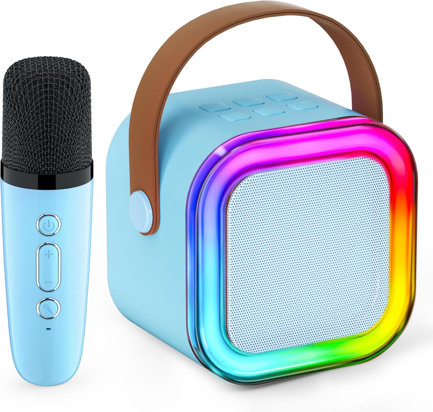 Mini Karaoke Machine for Kids Adults,Portable Bluetooth Speaker with 2 ...