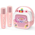 thumbnail image 1 of Mini Karaoke Machine for Kids, Unicorn Gifts for Girls Age 6-8, Bluetooth Microphones for Kids, 3 4 5 6 Year Old Girls Birthday Gift, 1 of 8