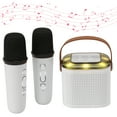 thumbnail image 1 of Mini Karaoke Machine Portable Karaoke Speaker With 2 Mics Bluetooth Audio, 1 of 7