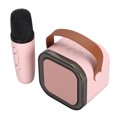 thumbnail image 1 of Mini Karaoke Machine with Wireless Microphone and Dynamic LEDs, Portable Bluetooth Speaker for Adults Kids Gift (14x13x8 inches / 35.6x33x20.3 cm), 1 of 9