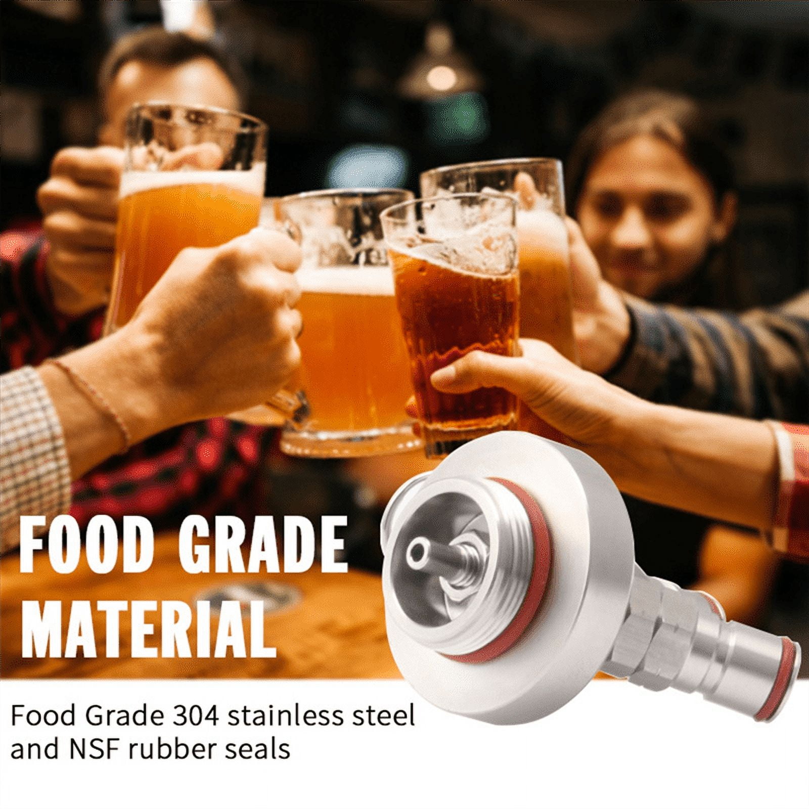 Mini Keg Spear Mini Growler Tap Dispenser with 12Inch Hose for 2L/3.6L/5L Homebrew Beers Tool