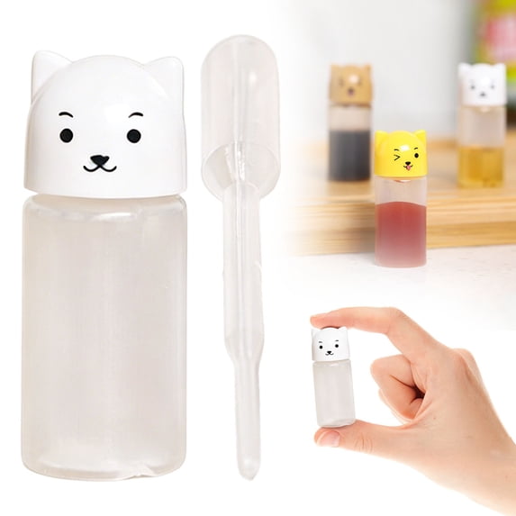 Mini Ketchup Bottles, Small Condiment Squeeze Bottles, Portable Ketchup Soy Sauce Salad Dressing Dispensers for Work Camping Picnic Lunch Box