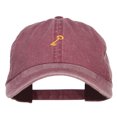 thumbnail image 1 of Mini Key Embroidered Washed Cap - Maroon OSFM, 1 of 5
