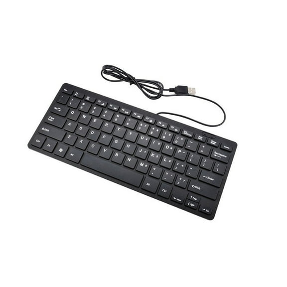 Mini Keyboard Slim Usb Wired Mini Keyboard 78 Keys Compact Design Multimedia Keys for Pc Laptop Ultra-Thin Portable Typing Tool Size 11x5x1 Inch Usb Keyboard