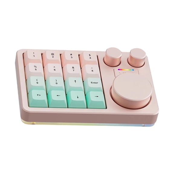 Mini Keyboard Three Knobs And 16 Programmable Keys For Intuitived Control In Music Video Editing for Multiple Systems