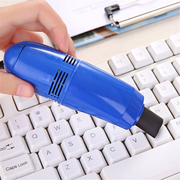 Mini Keyboard Vacuum Cleaner, USB Charging, Portable Desktop Cleaner with Detachable Cup, 1-Pack