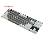 Mini Keyboard Wired Bluetooth-compatible Wireless Dual Mode 87 for Key RGB Mechanical Keyboard Kailh BOX Switch For Tabl