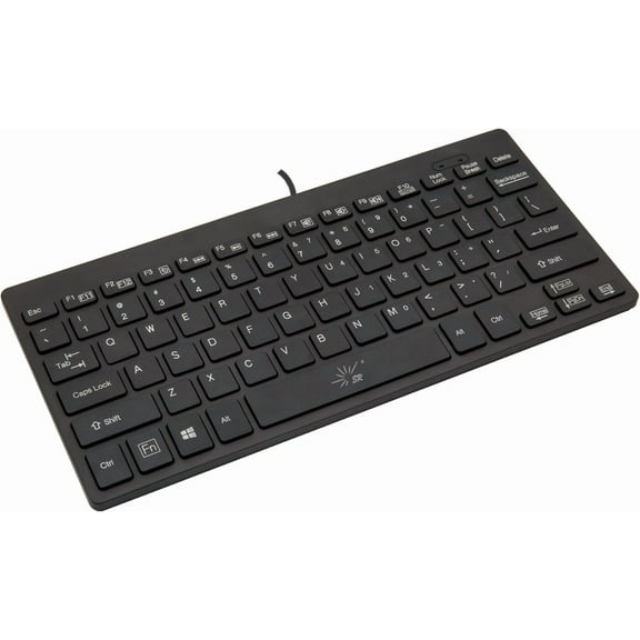 Mini Keyboard Wired Thin Light 78 Keys USB Multimedia Small for Pc Computer Laptop
