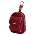 thumbnail image 1 of Mini Keychain Backpack, Cute Cosmetic Bag for Women, PU Leather Lipstick Holder, Creative Pendant Keychain Keyrings, Case Coin Purse Wallet Card Holder Zipper Pouch, Portable Travel Storage Bag, 1 of 7