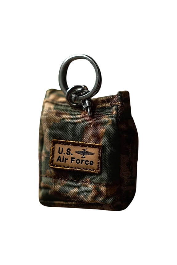 Mini Keychain Backpack Organizer With Carabiner Clip Portable EDC Pouch For Keys And Accessories Made From Durable Nylon Fabric