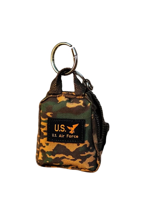 Mini Keychain Backpack Organizer With Carabiner Clip Portable EDC Pouch For Keys And Accessories Made From Durable Nylon Fabric