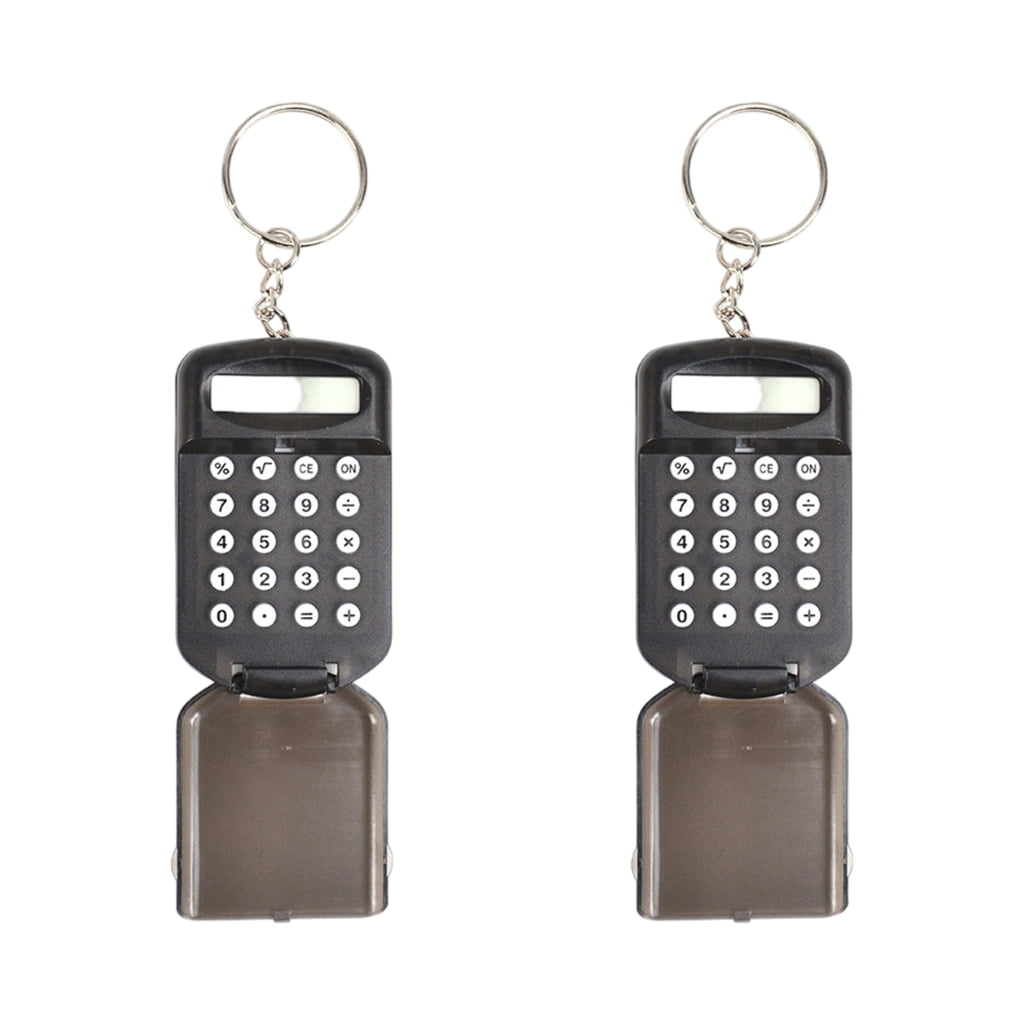 Math Key Ring Mini Keychain Calculator Keyring Type Mini Calculator 8 Digit Display ...