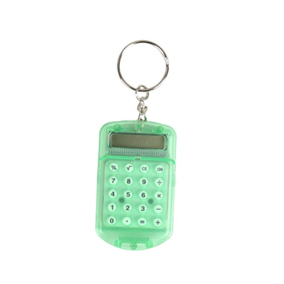 Mini Keychain Calculator | Pocket Electronic Calculator Keyring • Portable Small Digital Office Calculator • Compact 6.1x3.68cm Size • Lightweight, Durable Design for Travel, Work, Home