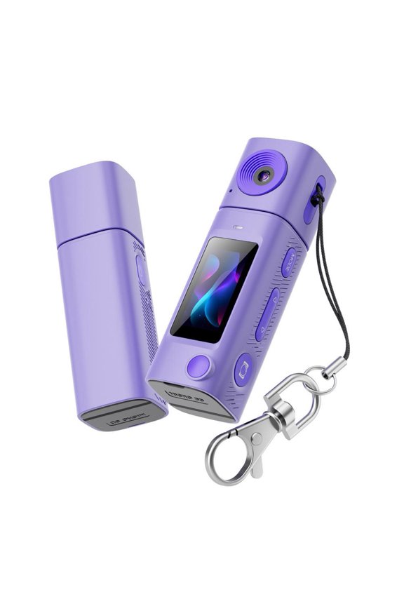 Mini Keychain Digital Camera:2K Digital Mini Camera with 32GB Card,Vintage Keychain Video Camera 400mAh Battery Portable Small Cameras with Elegant Gift Box