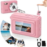 Mini Digital Camera, 2MP Portable Keychain Camera, 1080P Small Camera with 16GB Card, Long Battery Life, Gifts for Kids, Teens, Adult
