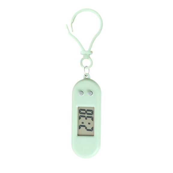 Mini Keychain Digital Clock, Silent Desktop Timer for Study Exam Preparation and Daily Time Tracking for Students Green