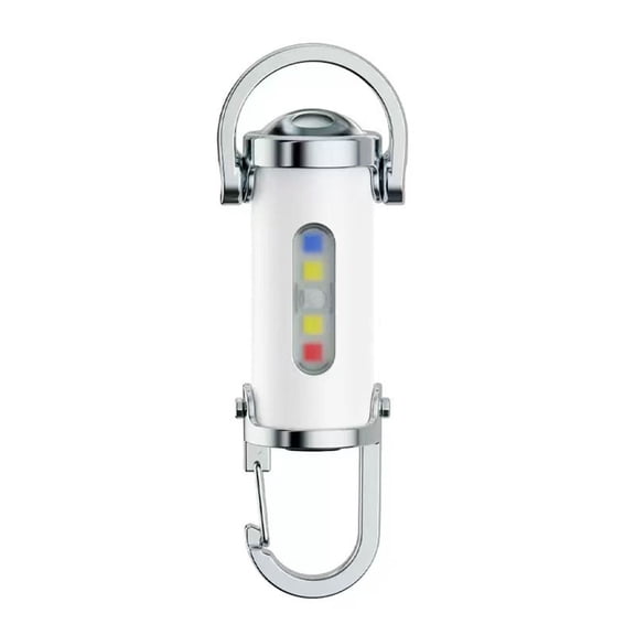 Mini Keychain Flashlight LED Pocket Torch 1200 Lumens High Brightness Waterproof Portable EDC Light Multi Mode Emergency Lamp Key Ring for Camping Hiking Night Walk Survival Travel Use