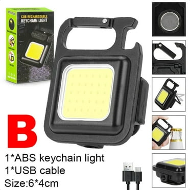 USB Rechargeable Torches Keychain Lamp Portable Work Light Small LED Flashlights Keychain Light For Night Work Enduring USB Rechargeable Pocket Torches