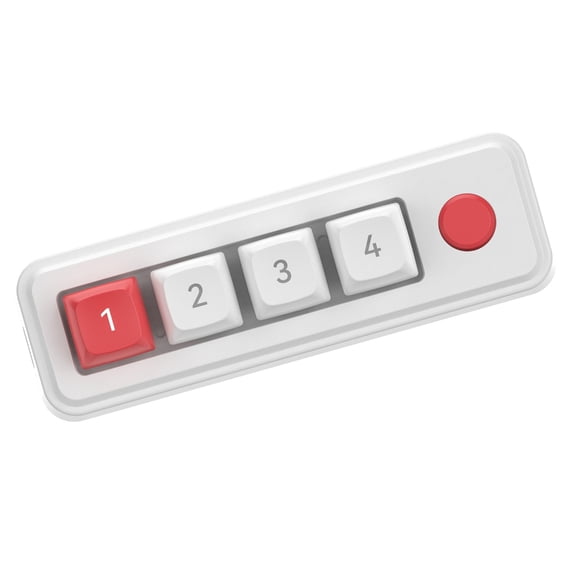 Mini Keypad 4 Key Mechanical Gaming Keyboard Programmable Key Double USB
