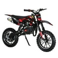 thumbnail image 1 of Mini Kid Dirt Bike, 49CC 2-Stroke Gas Powered Motorcycle with Off-Rode Tire, Front Rear Disc Brakes, Shock Absorption Pocket Motorbike, Up to 25 Mph, Max Load 330 LBS, 1 of 8