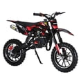 thumbnail image 1 of Mini Kid Dirt Bike, 49CC 2-Stroke Gas Powered Motorcycle with Off-Rode Tire, Front Rear Disc Brakes, Shock Absorption Pocket Motorbike, Up to 25 Mph, Max Load 330 LBS, 1 of 9