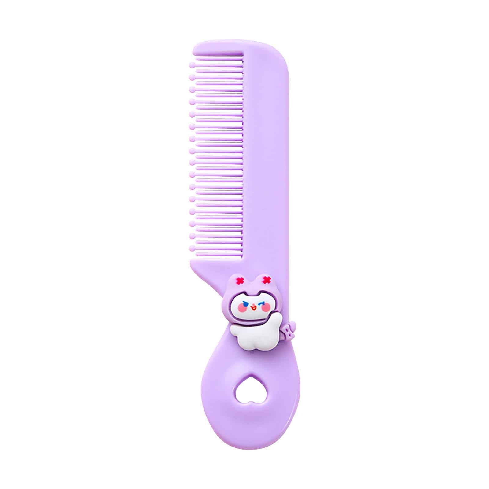 Mini Kids Comb with Soft Circular Bristles for Gentle Detangling and ...