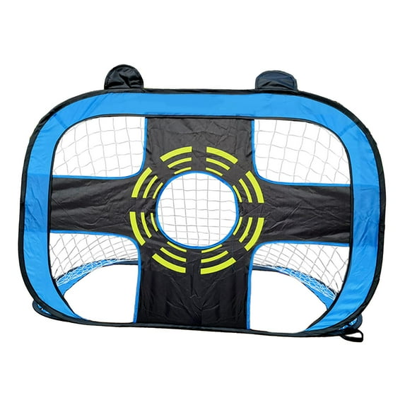 Mini Kids Football Portable Soccer Goal Kick Trainer Soccer Accessories for Kids blue