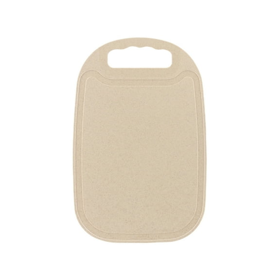 Mini Kitchen Cutting Board Small Fruit Cutting Board Wheat Straw Plastic Cutting Boards Mats Dishwasher Safe, Juice Grooves, Thicker Boards Easy Grip Handle(14 Inch x 9 Inch)