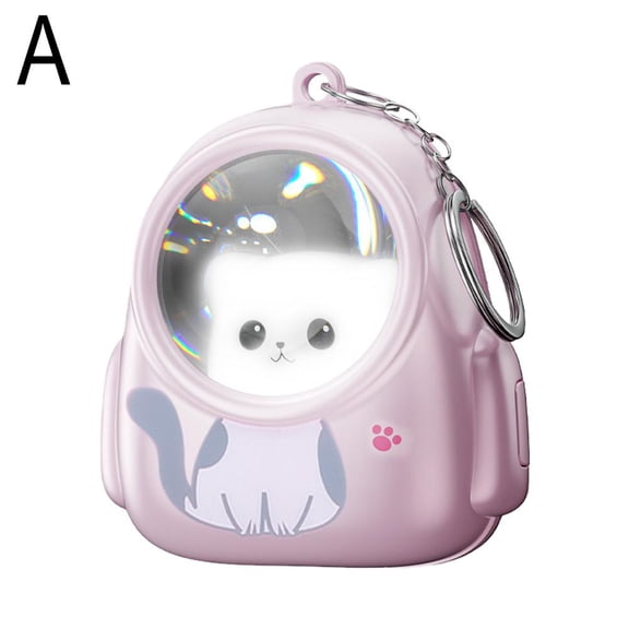 Mini Kitten Keychain Light Portable Litter Flashlight Cartoon Floodlight Light Pendant Gift Cute Compact Small