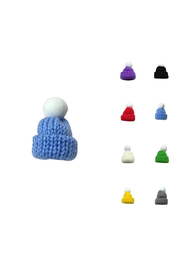 Mini Knit Beret Hat – DIY Decoration Accessory, Cute Toy or Festival Decor Cap, Creative Mini Beret for Party and Holiday Display
