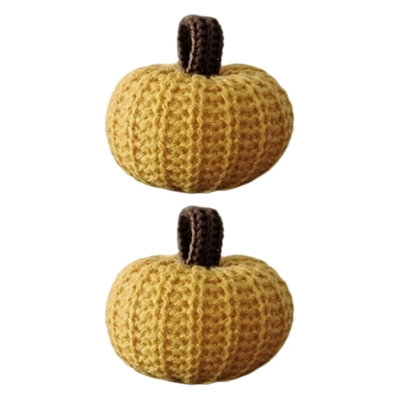 Mini Knit Pumpkins Thanksgiving Table Centerpiece Decorations,Velvet Pumpkin Super Soft Pumpkin,Handmade Velvet Pumpkins for Tiered Tray,Thanksgiving,Harvest Home Decor