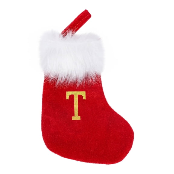Mini Knitted Christmas Stocking – Embroidered Letter Wool Hosiery Gift Bag, 7 Inch Candy Holder for Children, Fireplace & Holiday Decorations