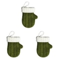 thumbnail image 1 of Mini Knitted Mitten Christmas Tree Ornament, Cute Xmas Hanging Decoration for Holiday Tree Wreath Window Fireplace Home Decor Stocking Stuffer, 4.7 x 3.9 Inch, Tree Wreath Mantle Hanging Decor 3Pc, 1 of 5
