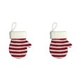 thumbnail image 1 of Mini Knitted Mitten Christmas Tree Ornament, Cute Xmas Hanging Decoration for Holiday Tree Wreath Window Fireplace Home Decor Stocking Stuffer, 4.7 x 3.9 Inch, Tree Wreath Mantle Hanging Decor 2Pc, 1 of 5