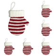 thumbnail image 1 of Mini Knitted Mitten Christmas Tree Ornament, Cute Xmas Hanging Decoration for Holiday Tree Wreath Window Fireplace Home Decor Stocking Stuffer, 4.7 x 3.9 Inch, Tree Wreath Mantle Hanging Decor 5Pc, 1 of 5