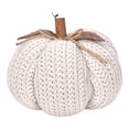 thumbnail image 1 of Mini Knitted Pumpkin,Knit Pumpkins for Fall Mantel Decor,Handmade Cute Fall Decor,Autumn Table Centerpiece,Crochet Pumpkin Decoration for Thanksgiving,Halloween Farmhouse & Home Decor(White), 1 of 6