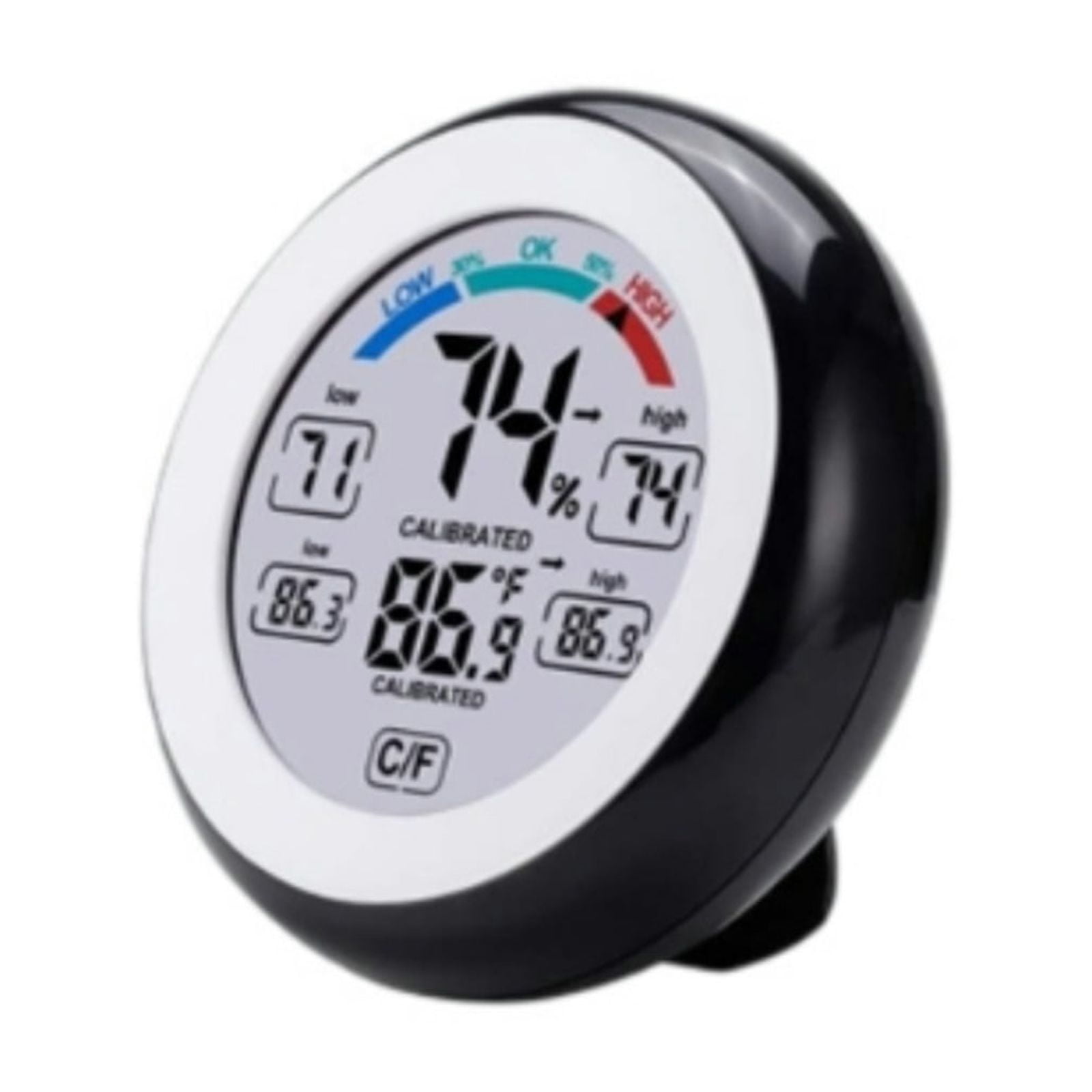 Mini LCD Digital Hygrometer Indoor Thermometer Room Thermometer and Humidity Gauge - BLACK