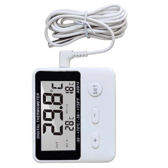 Mini LCD Digital Probe Sensor Thermometer Water Tank Swimming Pool Refrigerator Aquarium Wine Cellar Thermometer