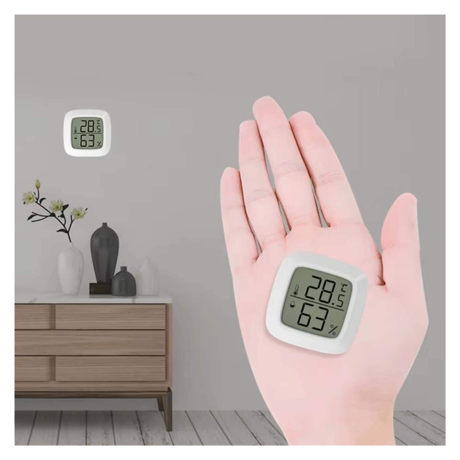 Mini LCD Digital Thermometer Hygrometer Indoor Room Temperature and Humidity Meter Sensor Home ,Fast Response