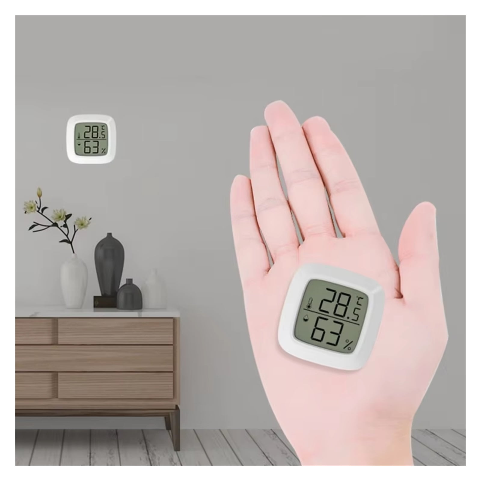 Mini LCD Digital Thermometer Hygrometer Indoor Room Temperature and Humidity Meter Sensor Home