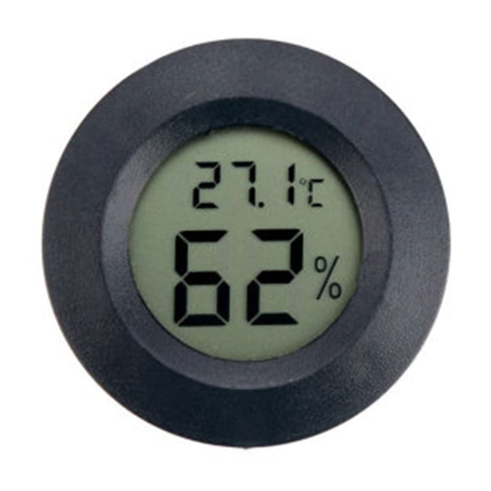 Mini LCD Digital Thermometer Hygrometer Round Temperature Humidity Tester Sensor Detector ,Compact & Portable